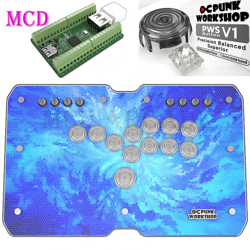 PUNK WORKSHOP アーケードスティック Punk Workshop Fight Stick PWS FS-24 Arcade Fighting Stick