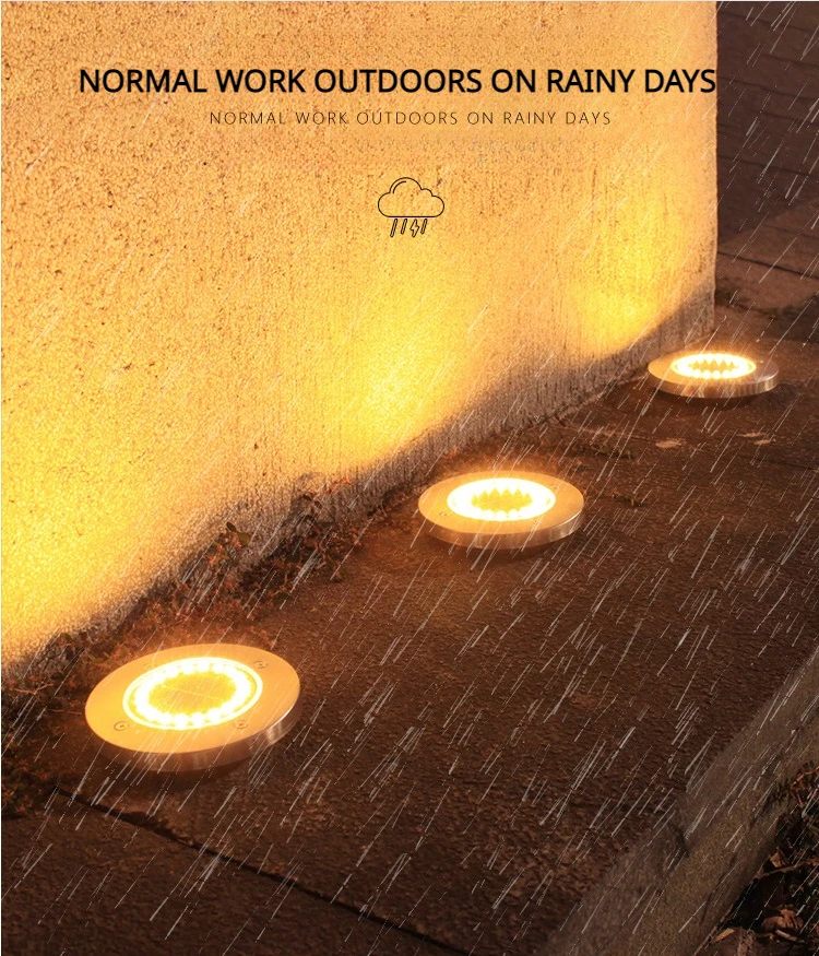 Description Picture 6 of item1/6Pcs Solar Ground Lights Waterproof Outdoor, LED Underground Light Landscape Garden Lights for Pathway,Yard,Lawn,Driveway
