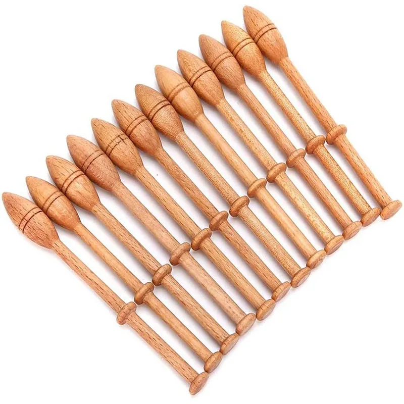 Sewing Tools Craft Supplies Craft Weeding Tools DIY Knitting Kit 12Pcs Bobbin Lace Kit Craft Knitting Needle Weaving Tool Wooden Craft Turned Wood Weaving Tools for Lace Making