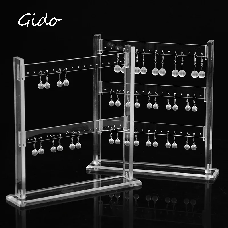 23*24cm Acrylic Earrings Ear Studs Necklace Jewelry Display Rack Stand