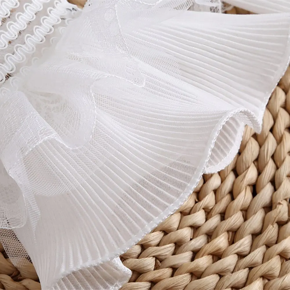 Detachable Sleeve Fake Cuff Ruffles Elbow Sleeve Lace Cuffs Arm Cover 1Pair