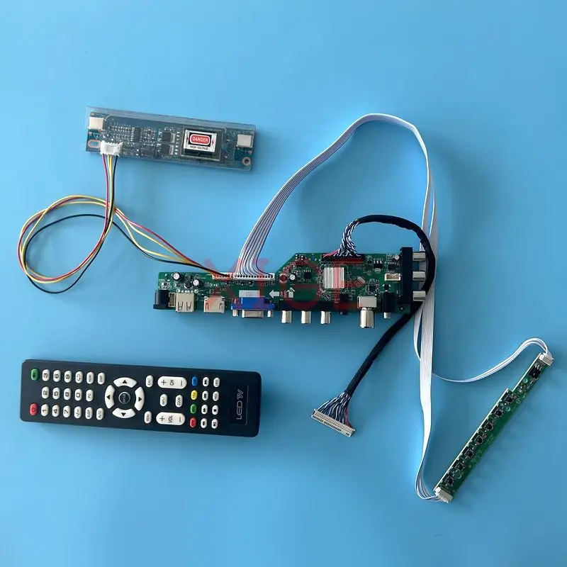 

Driver Board Fit LTM190BT03 M190A1 MT190AW02 M190PW01 30Pin LVDS 2CCFL Kit Matrix IR+AV+USB+HDMI+VGA 1440*900 DVB Digital Signal