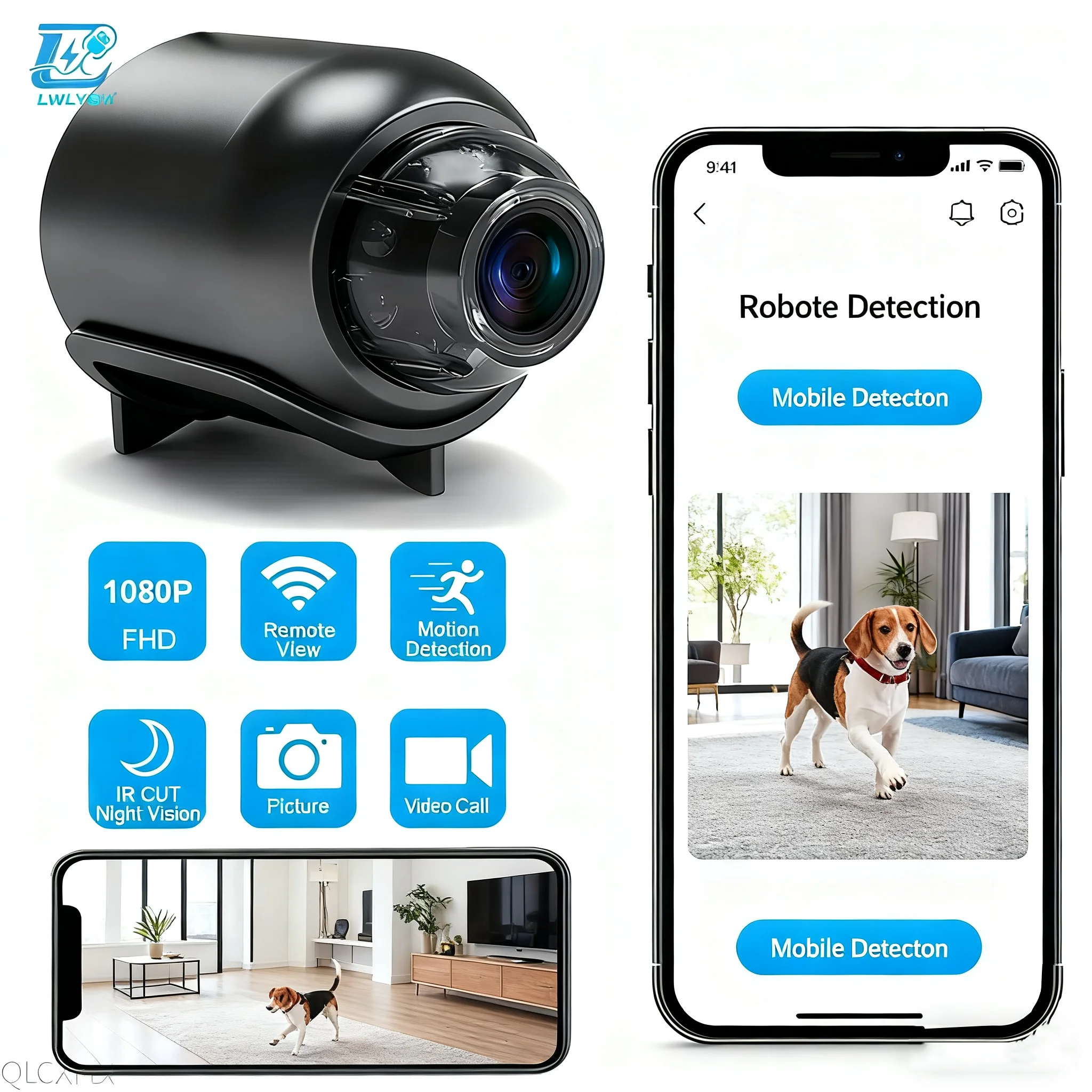Wifi Mini Camera 1080P Clear Night Vision Wireless Camera X5 Portable Motion Detection Surveillance Home Video Security Cameras 1