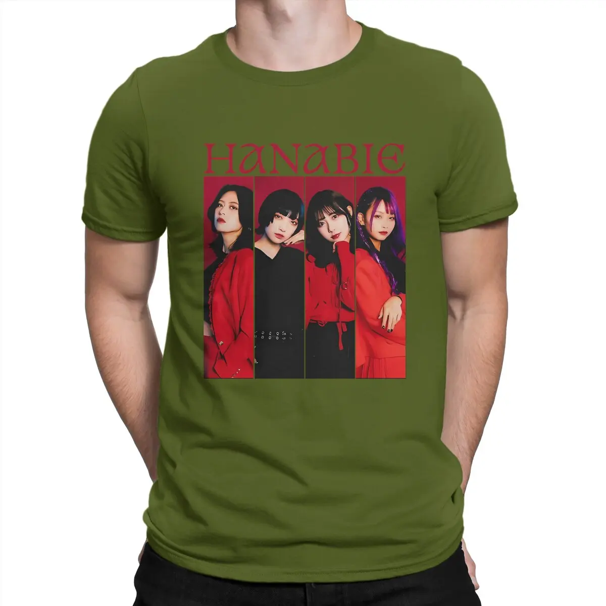thumbnail image 1 of Camisetas para hombre BAND Crazy Cotton Tees Camisetas Hanabie de manga corta Camisetas de cuello redondo Ropa de regalo, 1 of 7