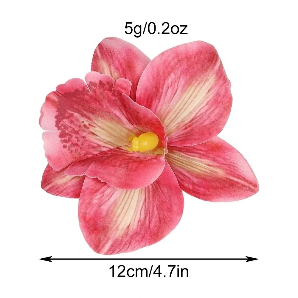 Bohemian Style Hawaiian Flower Hair Clip - Comfortable Artificial Magnolia for Beach Travel