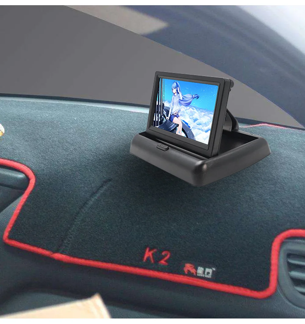Car Monitor Rearview Mirror 5inch Auto Parking System for LED Night Vision Backup Reverse Camera CCD Car Rear View Camera