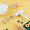Electric Egg Beater Food Whisk Handheld Rechargeable 3 Speeds Egg Beater Baking Dough Cake Cream Mixer Kitchen Cooking Tools 3