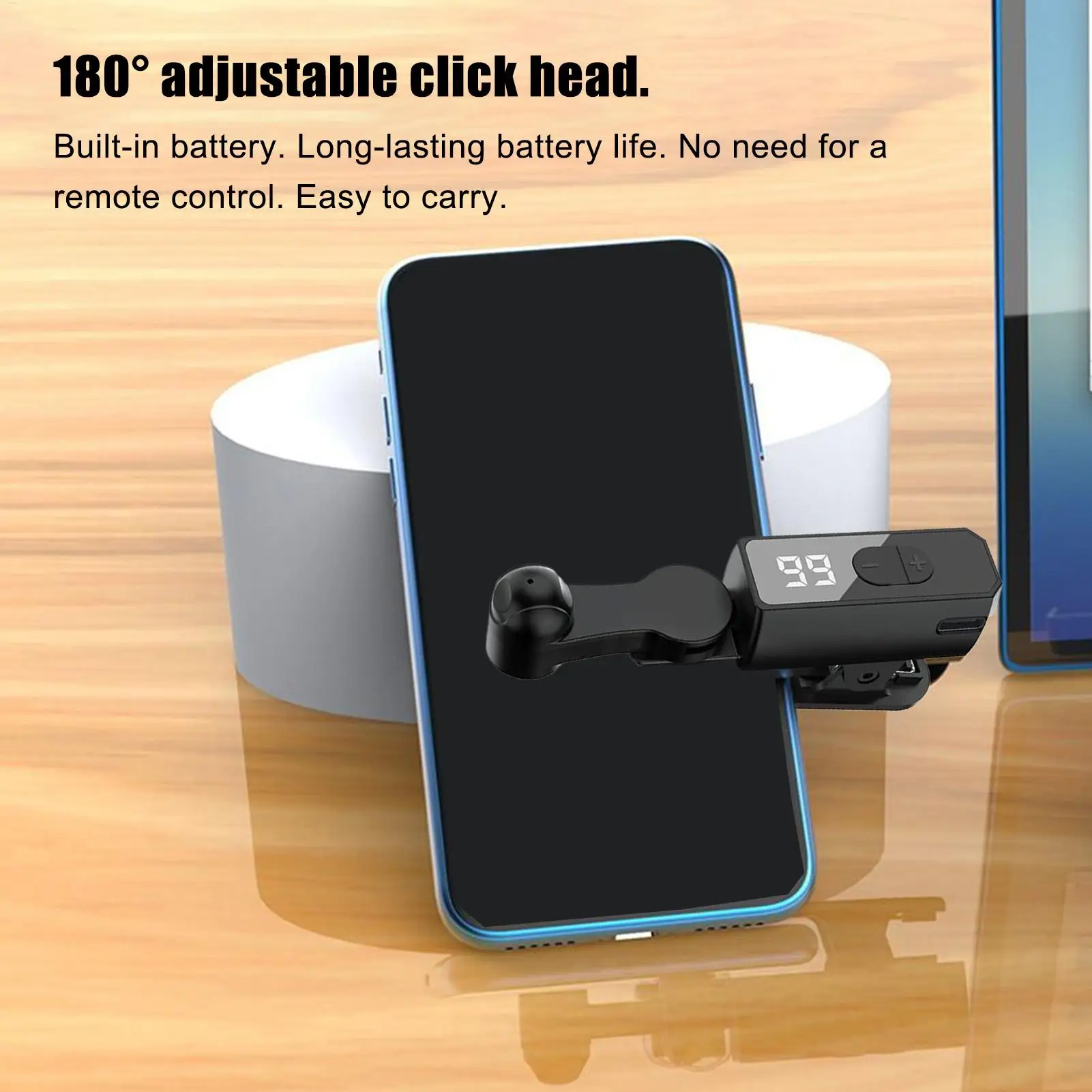 Universal Rechargeable 107-Speed Automatic Smartphone Tapper for Gaming and Live Streaming