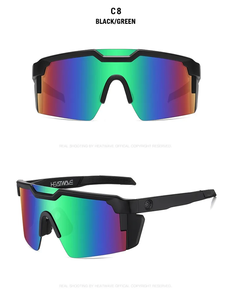  ۶ 2024 Heat Wave ̳ Ŭ  Ƽ м ۶ UV400 lentes de sol hombre
