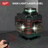 Milwaukee 4D 16 Lines Green Beam 360° Self-leveling Laser Levels Horizontal And Vertical Professional Laser Level Tool 4