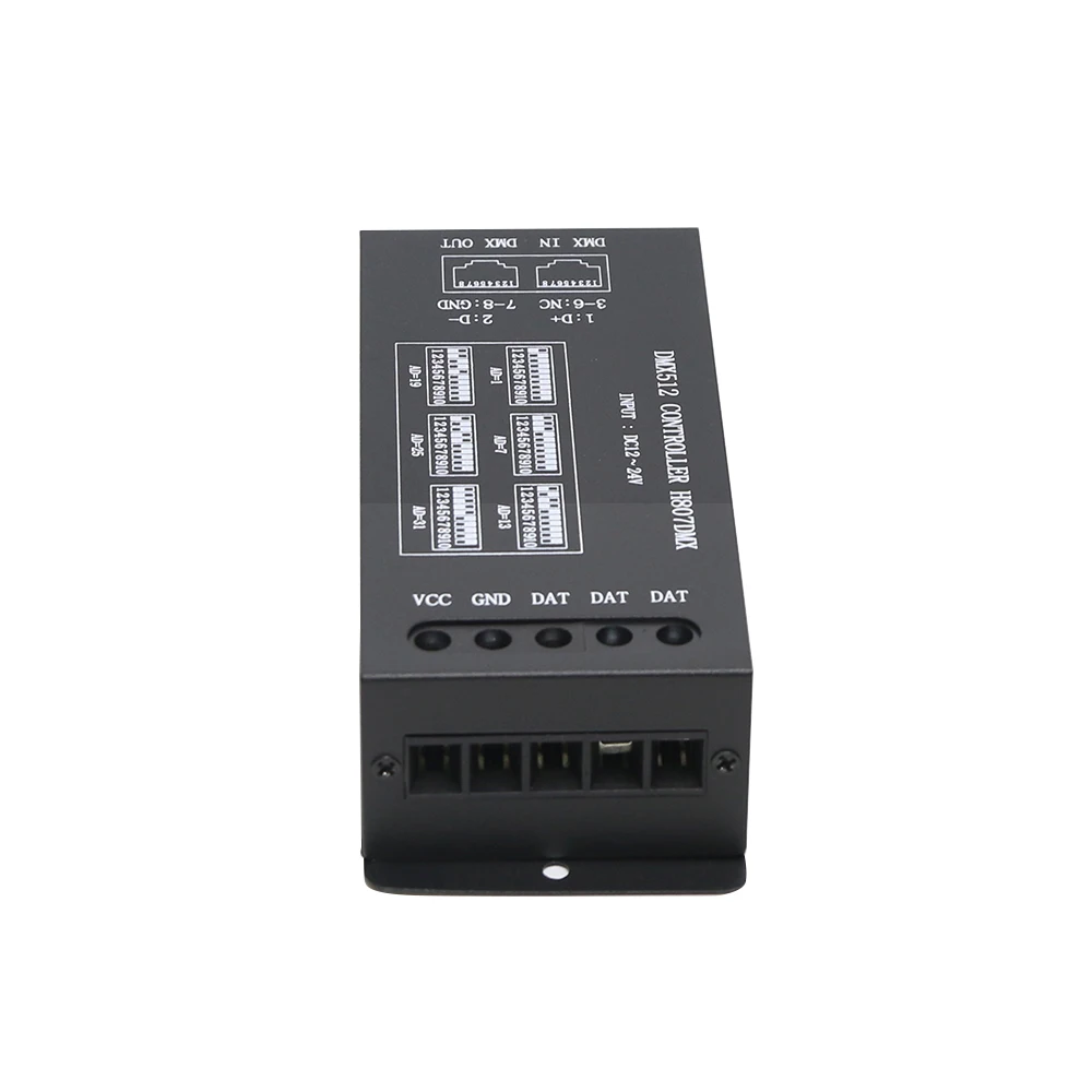 DMX512 Controller H807DMX 1024 pixels RGB Controller 14 Channels DMX For WS2812 DMX Stage Light to SPI Decoder dmx controller