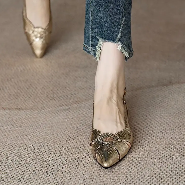 Nuovi Sandali Da Donna In Pelle Pu Naturale Con Fibbia Incrociata Tacchi Bassi Estivi Da Donna Moda E Comodi Sandali Con Cinturino Con Fibbia