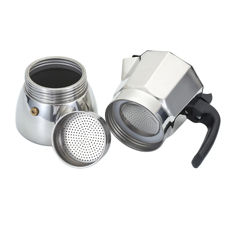 Stainless Steel Octagonal Coffee Pot Moka Pot Espresso Maker