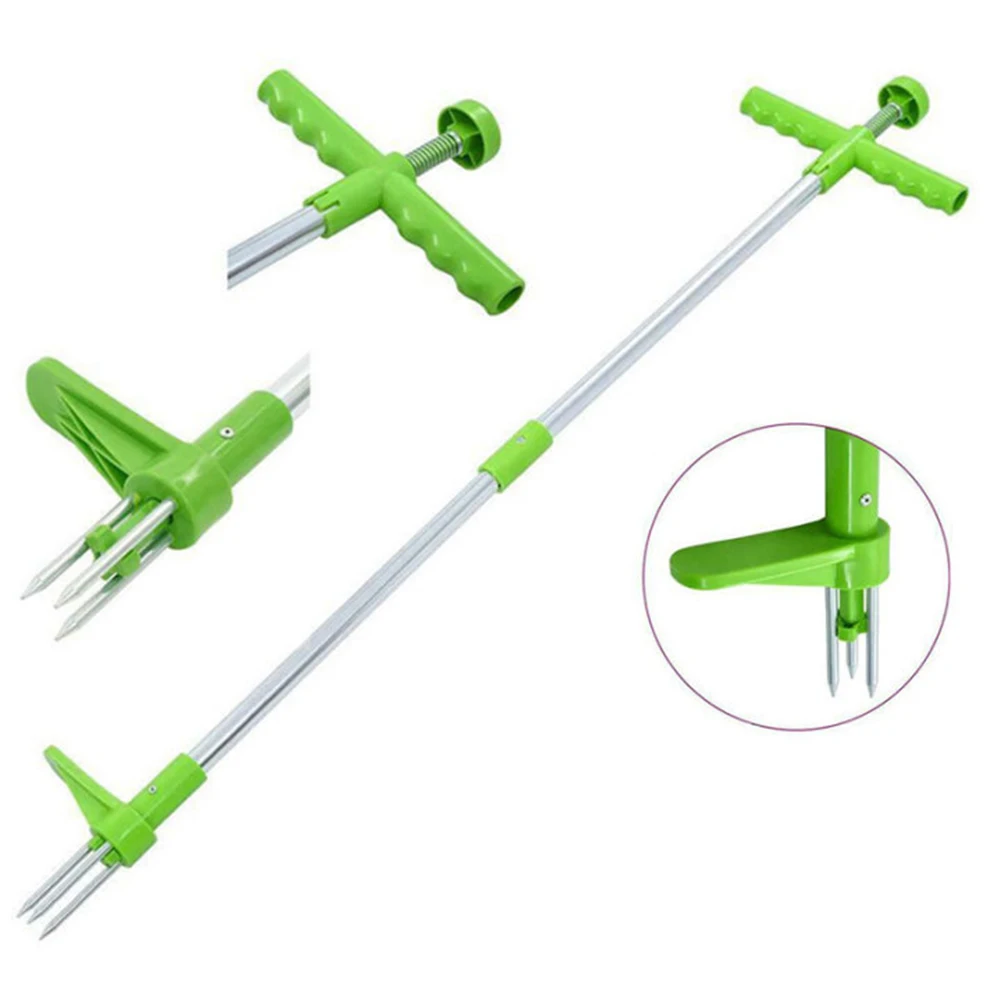 Enhanced Yard Grass Root Remover with Long Handle - Ideal for Garden Lawn Maintenance