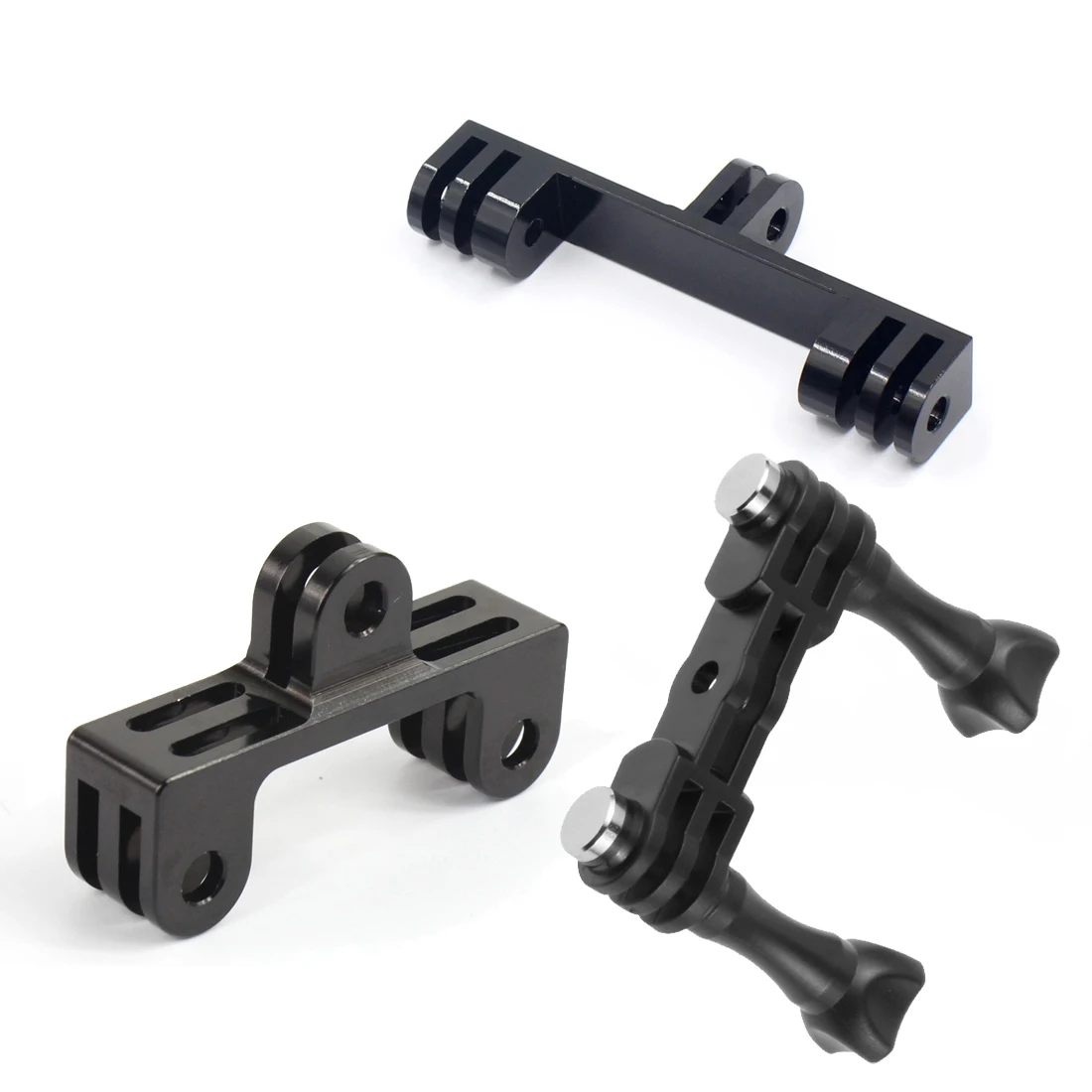 Doppels tativ adapter halterung Brücken erweiterungs brücken arm für Gopro 13 12 Osmo Action Kamera Selfie Blitzlicht halter – Detail 1