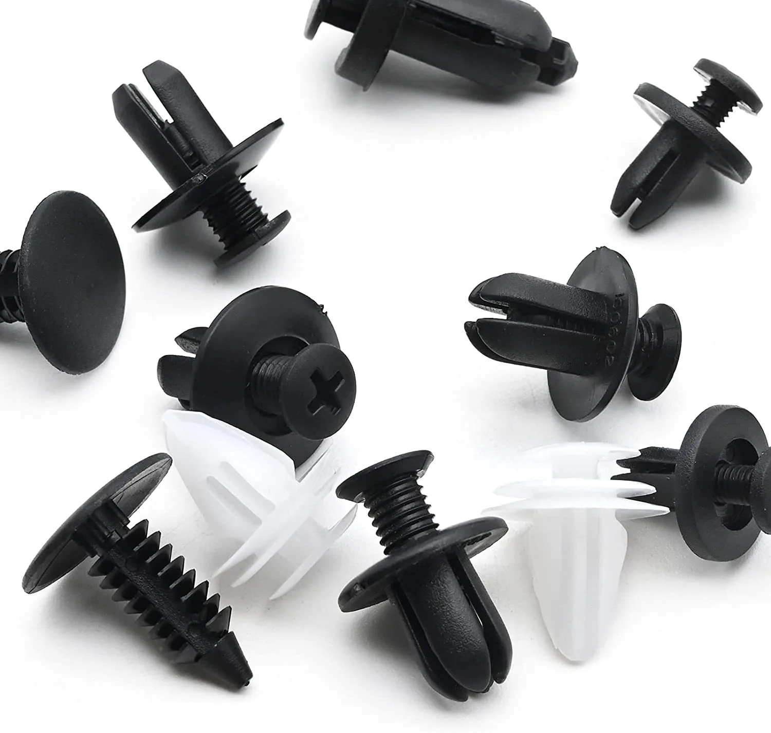 100Pcs Auto Fastener Clip Car Fender Push Retainer Mixed Body Pin Rivet Bumper Door Trim Panel Universal Clips Fixed Buckle