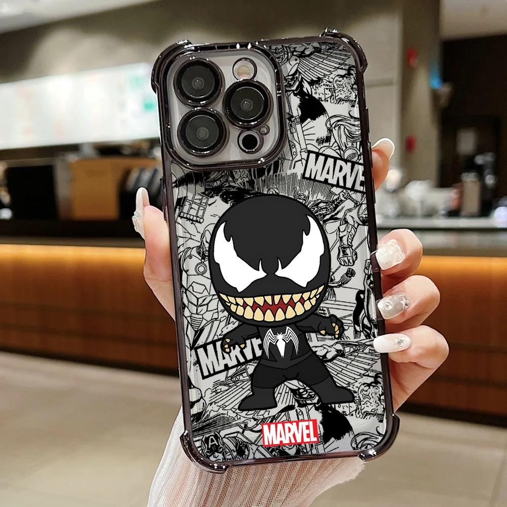 V-Venoms Plating Phone Case with Anti-Fall Airbag Protection