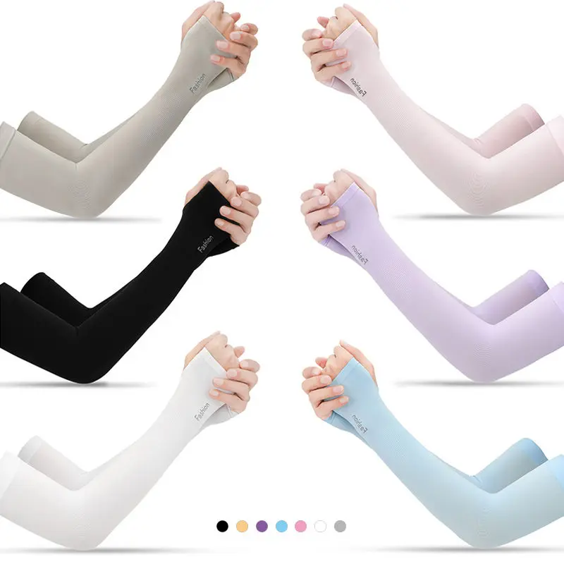 Summertime UV Protection Cooling Arm Sleeves