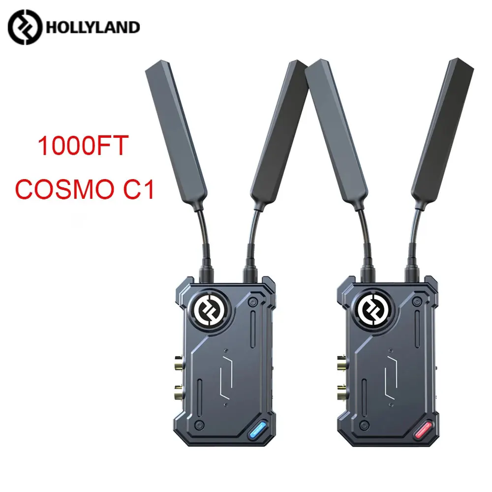 

Hollyland Cosmo C1 Files Wireless Video Transmission System HD Image Transmitter Receiver SDI 1080P 1000ft Low Latency