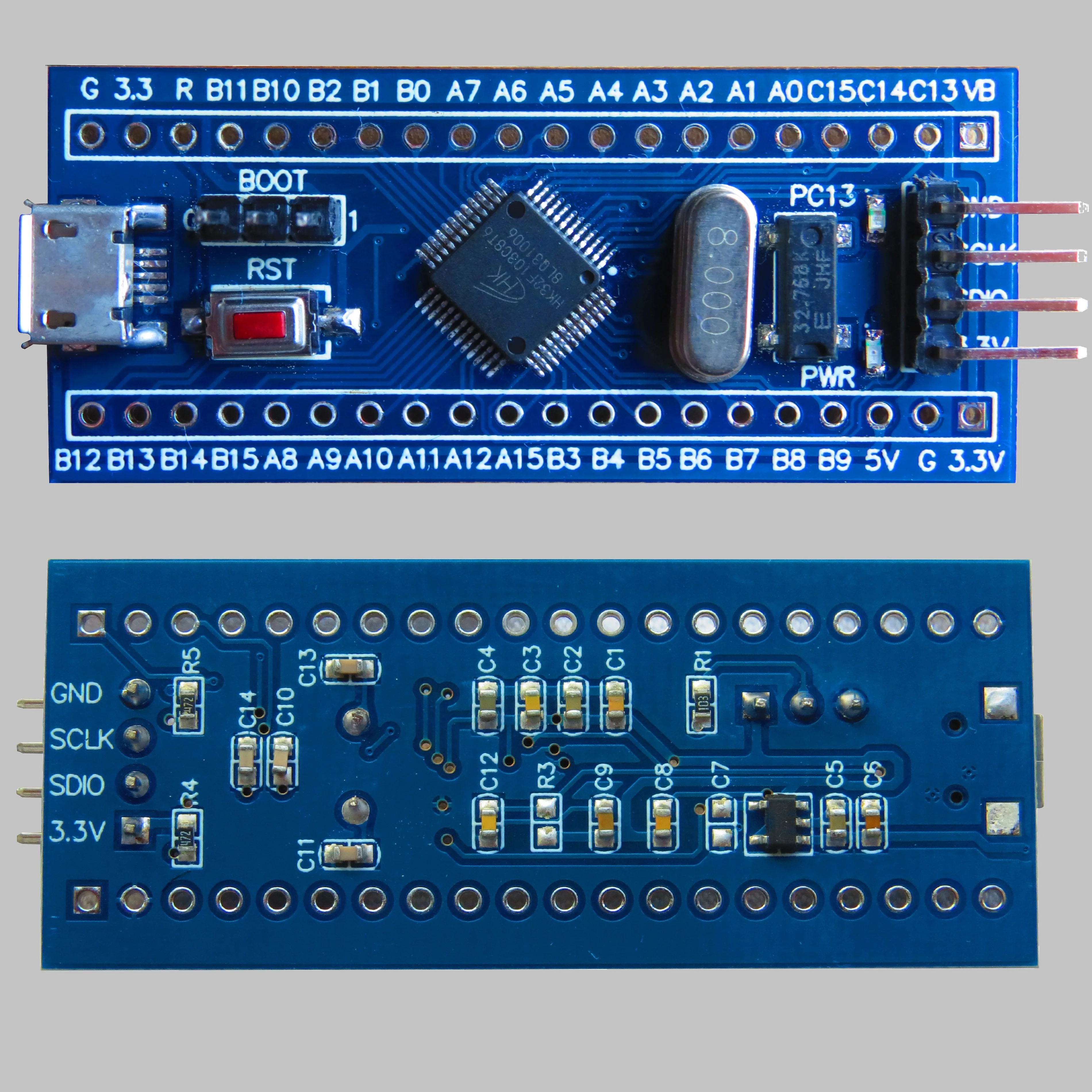 

Hk32f103c8t6 материнская плата M3 Новинка Hang Shun Hk32f103 минимальная системная макетная плата заменяет Stm32