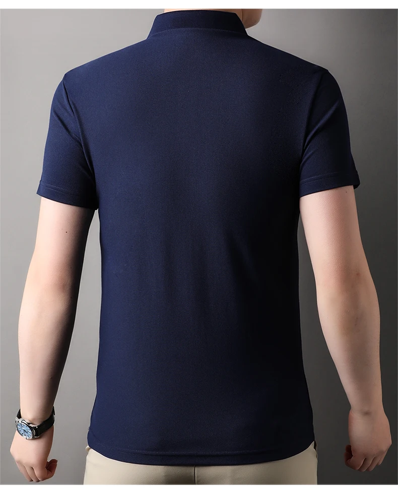 Light Luxury Polo Shirt Letter Embroidery Men's Short Sleeve High end Brand Summer new Fashion Stripe Silk Cotton Casual T-shirt 24 Sc596d9f9be9d496e8e206653ac9895ea3