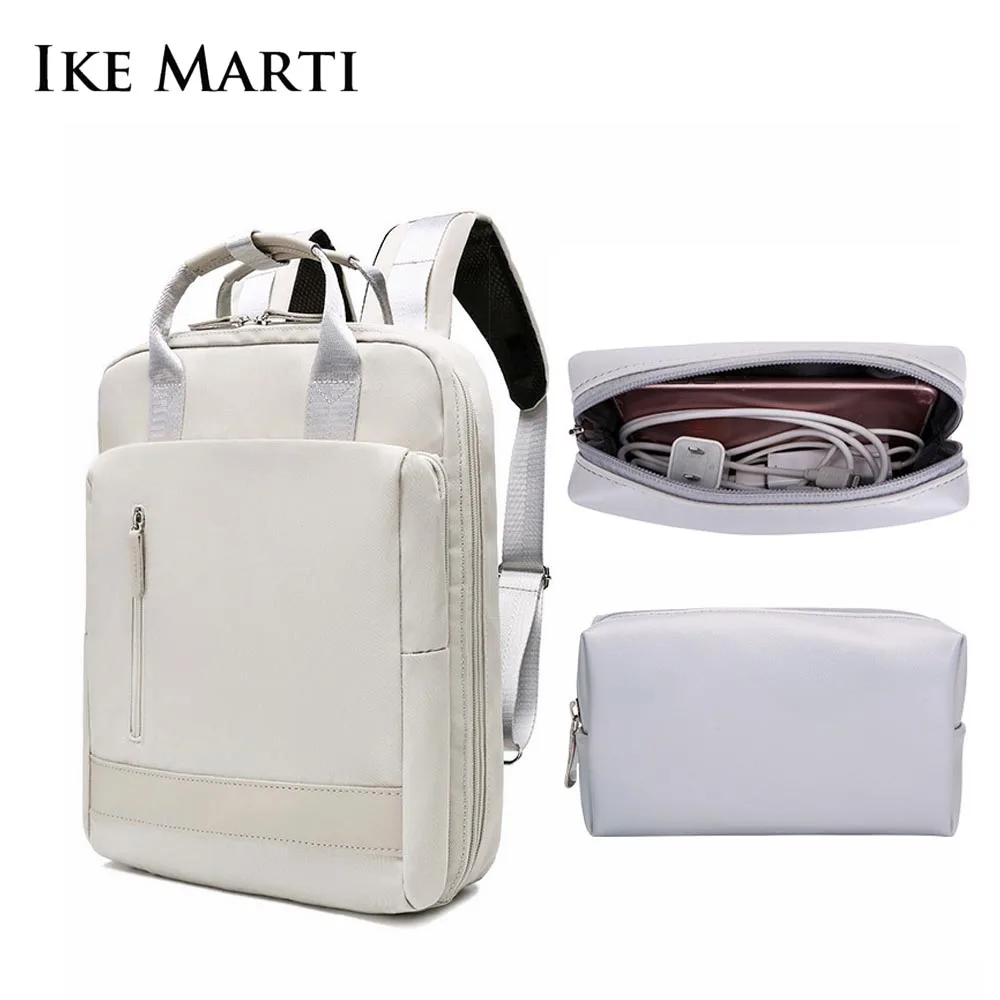 IKE MARTI Women Backpacks Daypack School Bag Girl Fashion Sac A Dos Femme Man Waterproof Charging 15.6 Inch Laptop Backpack