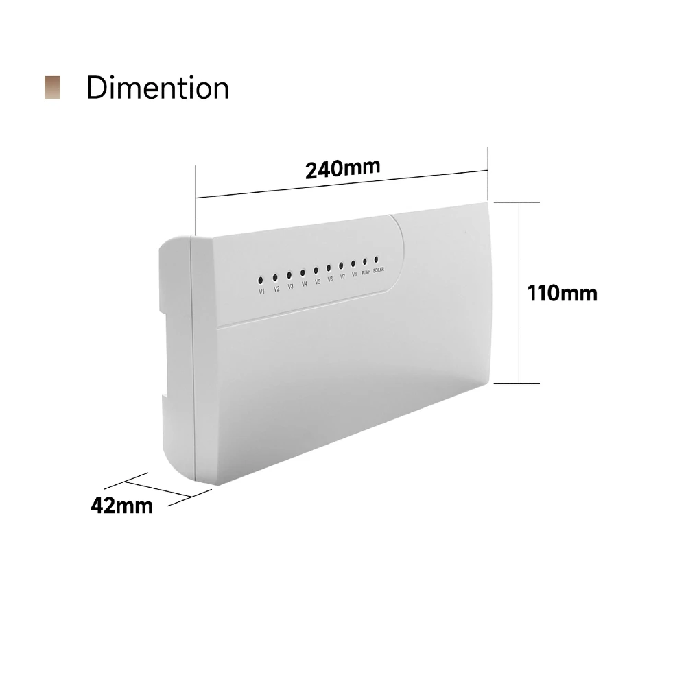 Tuya WiFi Water Heating System Smart Zigbee Thermostat Central Heating Wired Hub