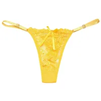 Dames dentelle Sexy culottes brodé pansement sous-vêtements femmes Transparent respirant tongs nœud papillon Sexy Lingerie трусы ж dikbiaе 5