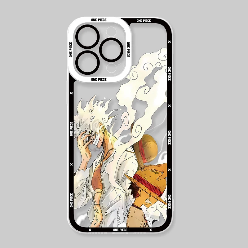 thumbnail image 1 of Funda transparente de Anime para iPhone, cubierta protectora de silicona suave, para modelos 16 Pro Max, 15, 14 Plus, 13, 12, 11 Pro, XR, XS, X, 8, 7, SE, 2020, 1 of 4