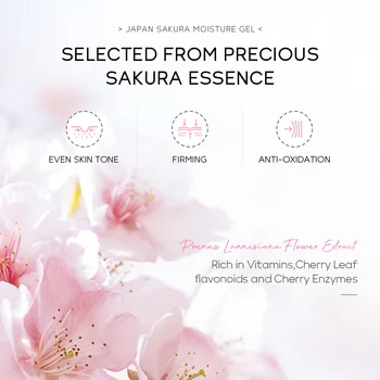 60g Sakura Face Cream Hydrate Moisturizing Cherry Blossom Refreshing Essence Facial Lotion Emulsions Skin Care Korea Cosmetics - Thumbnail 2