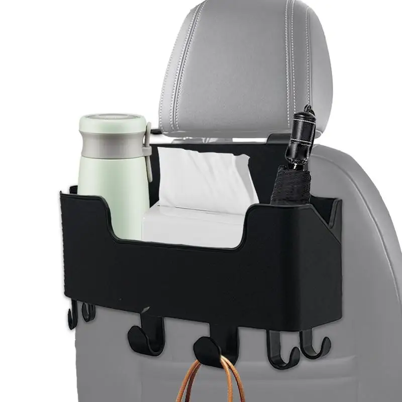 Seat Back Water Cup Holder Car Seat Back Box Multifunctional Car Travel Accessories With Cup Holder Headrest Organizer For Home