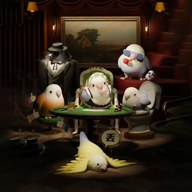 Оригинальные мини-фигурки Plzdot с надписью Love Birdie Series