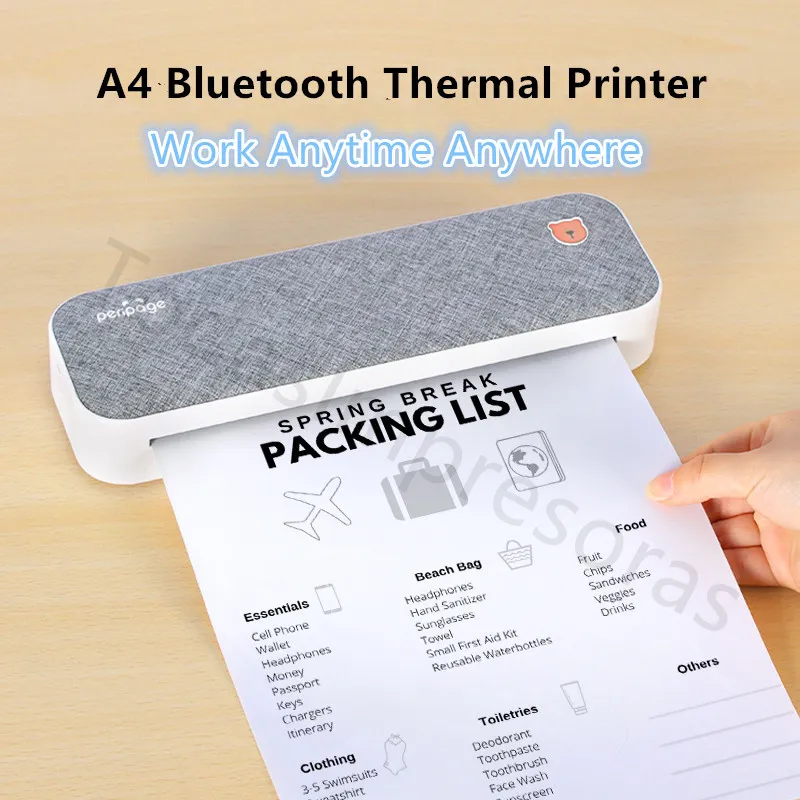 Peripage A4 5 In 1 Tattoo Thermische Printer Tekening Stencil Overdracht Machines Multifunctionele Label Maker Afdrukken Kopieerpapier A40