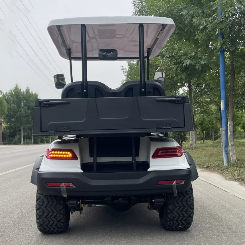 고급 골프 카트 경쟁력 있는 공장 가격 전기 화물 카트 5000W AC 시스템 신에너지 전기 골프 카트 후면 화물 박스 포함