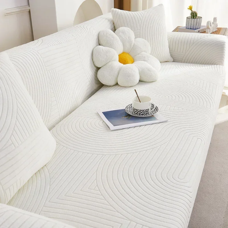 Modern Stripe Elastic Sofa Cover Stretch Slipcover Sofa Covers for Living Room Cubre Corner/L Shape/Sectional Couch Cover