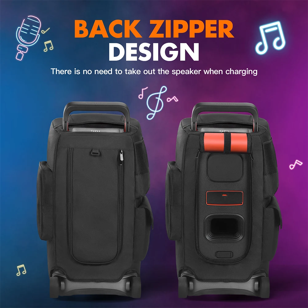 Portable Speakers Dust Cover For JBL PARTYBOX 520 Bluetooth Speaker Carry Case Padded Protective Cover Double-Sided Storage Bag