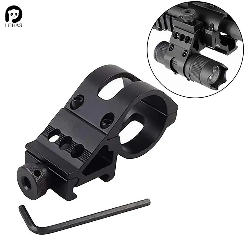 Tactical Quick Release Offset Flashlight Mount Picatinny Rail 45 Degree Sight Mount Accessories weapon flashlight accessories