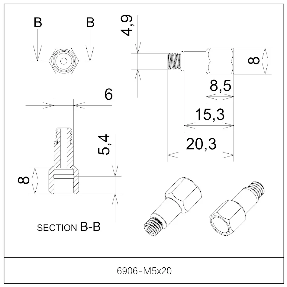 Adapterschraube, Ölwechsel-Werkzeug, passend für M5/M6/M7, Entlüftungsset in mehreren Größen, Anti-Verlust-Aluminiumlegierung, Zubehör für hydraulische Bremsen – Detail 20