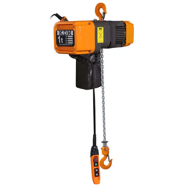 

EQ Portable Crane Digital Monorail Power Lift Engine Hoist 1t Capacity Electric Wire Rope Hoist Trolley