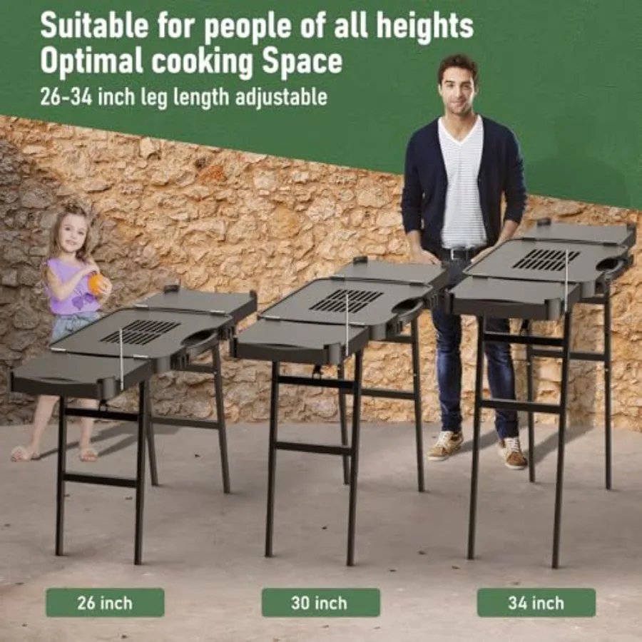 Portable Grill Stand Cart 2