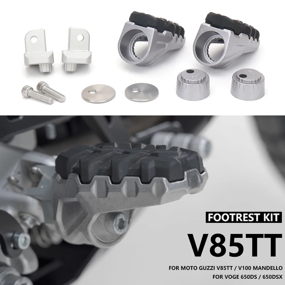 

Передняя подставка для ног мотоцикла, педали для VOGE 650DSX 650DS 2021-2024 для Moto Guzzi V85TT Travel V85 TT V100 мандало S