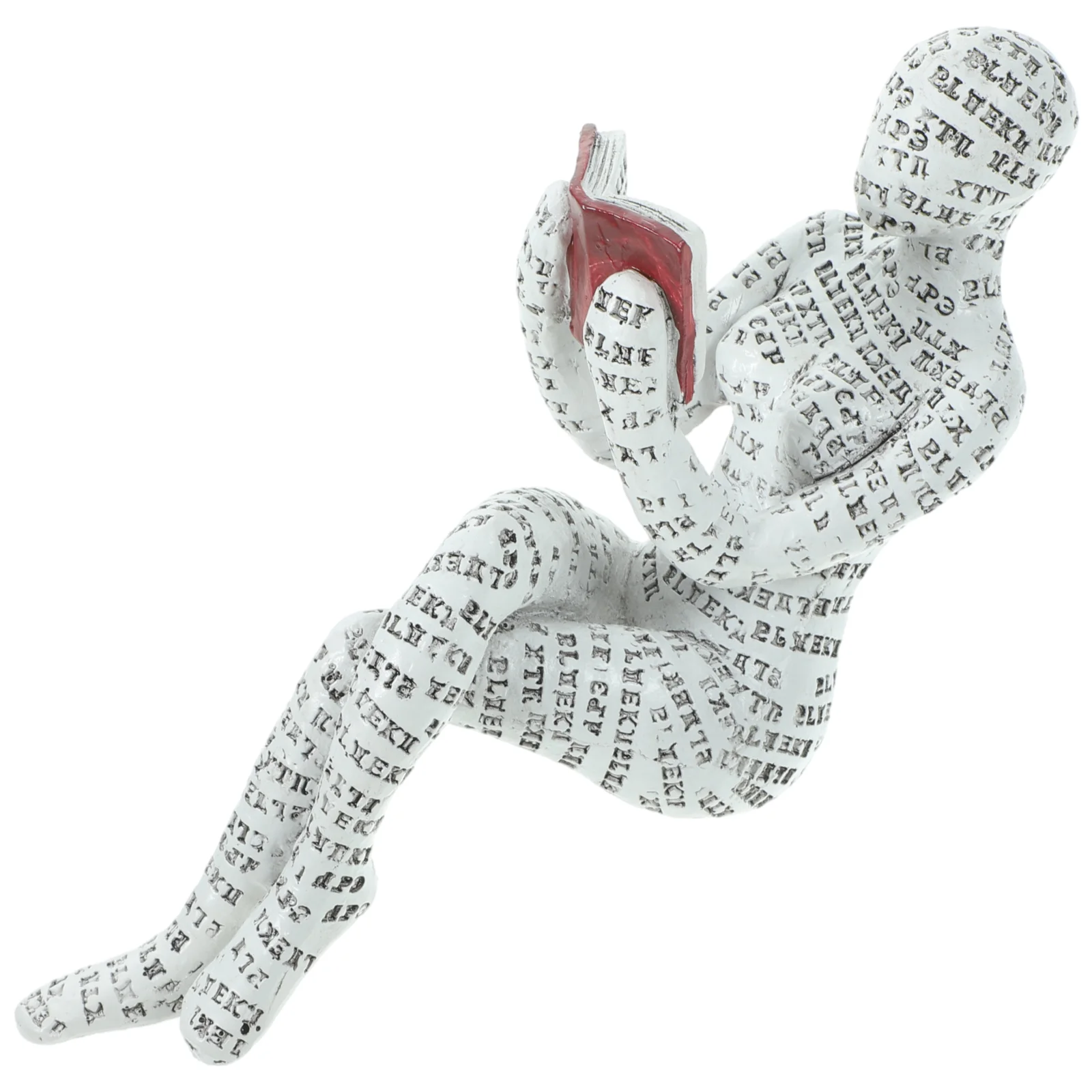 

Decor Reading Woman Ornaments Abstract Figurine Decoration Shelf Household Reader Figurines