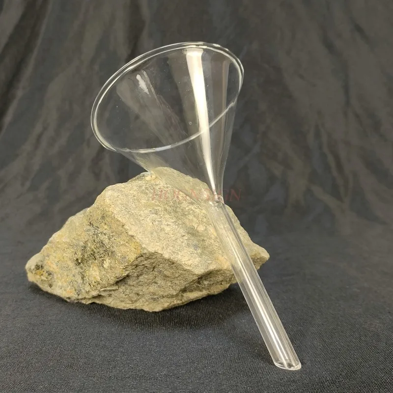 90mm Glass Funnel Triangle Funnel Cone Chemical Instrument Glass Instrument Middle School Lab Supplies