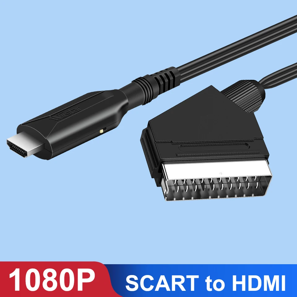 Переходник SCART (штекер)/HDMI (разъем)