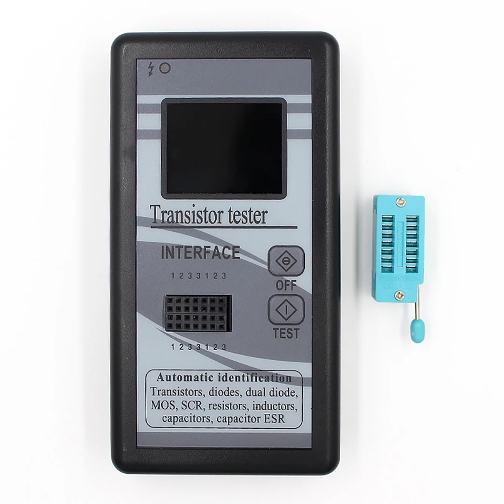 M328 Multi-F Transistor Tester 128*160 Color Screen Graphic Display Diode Resistance Inductance Capacitance MOSFET ESR LCR Meter