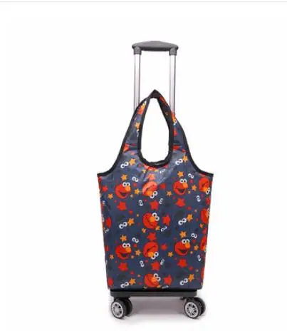 Equipaje de mano con ruedas para mujer, carrito para la compra_voghion.com