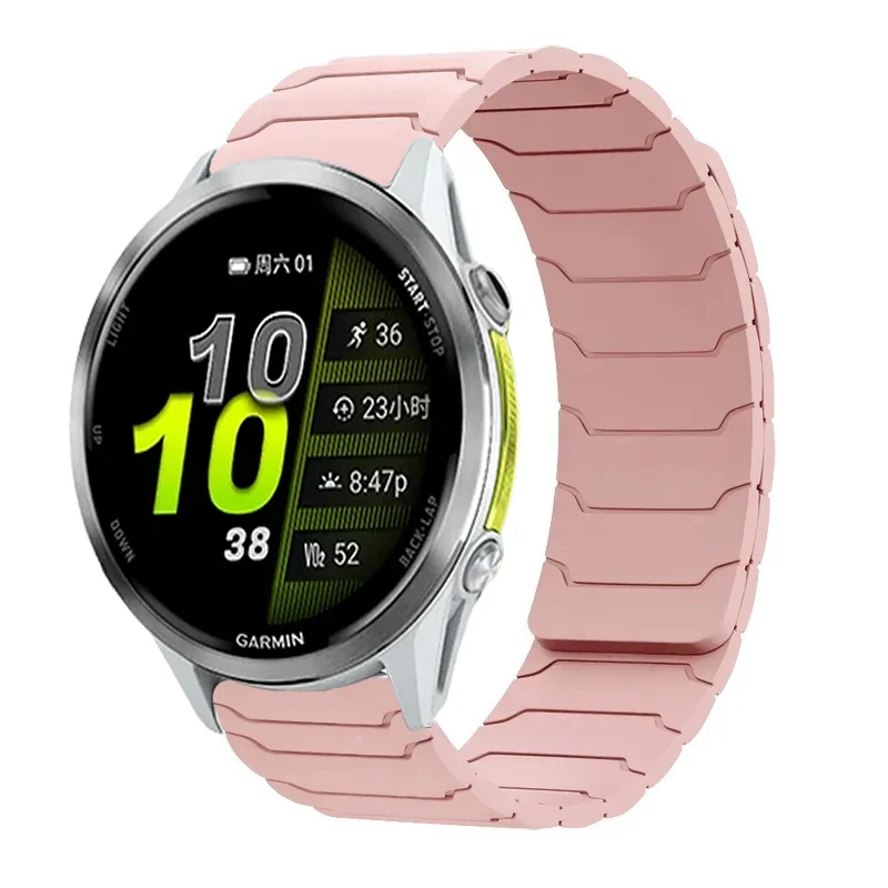 Magnetic Silicone Strap Bracelet, 20/22mm,