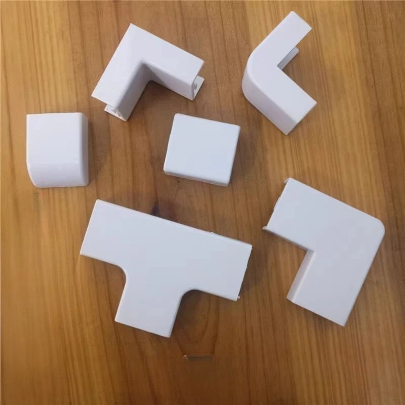 อุปกรณ์เสริม PVC Cable Raceway: มุมภายใน/ภายนอก, โค้งเรียบ, ที, ฝาท้าย, ตัวเชื่อมต่อด้านใน/ด้านนอก, แบบติดตั้งบนพื้นผิว 1