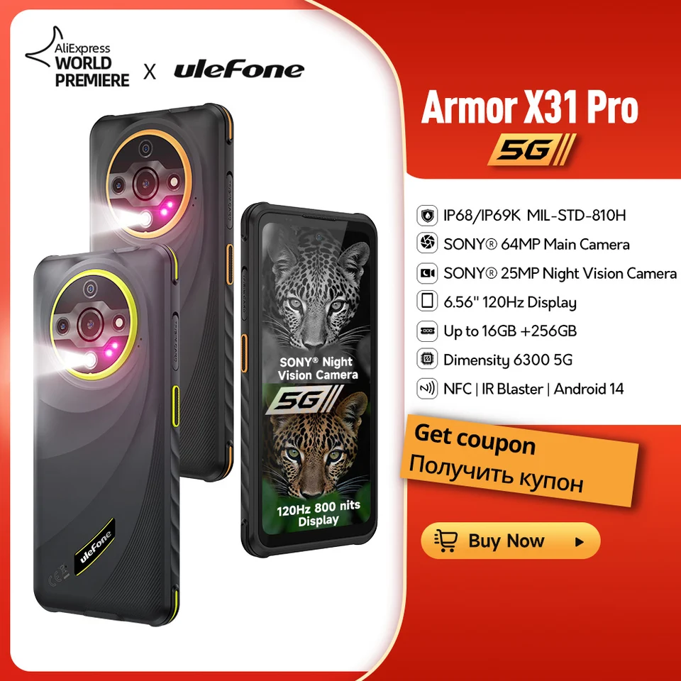 スマートフォン本体 Ulefone Armor X31 Pro 5G 16GB+256GB Ulefone Armor X31 Pro Night Vision Camera 5G 16+256GB