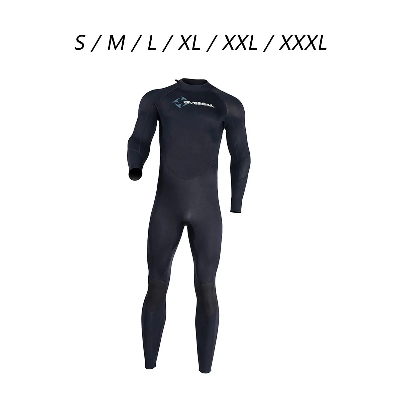 Mens Wetsuits 1.5mm Neoprene Wet Suit Back Zipper Water Resistant Diving Suit